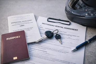 Bảo hiểm và giấy tờ khi thuê xe máy